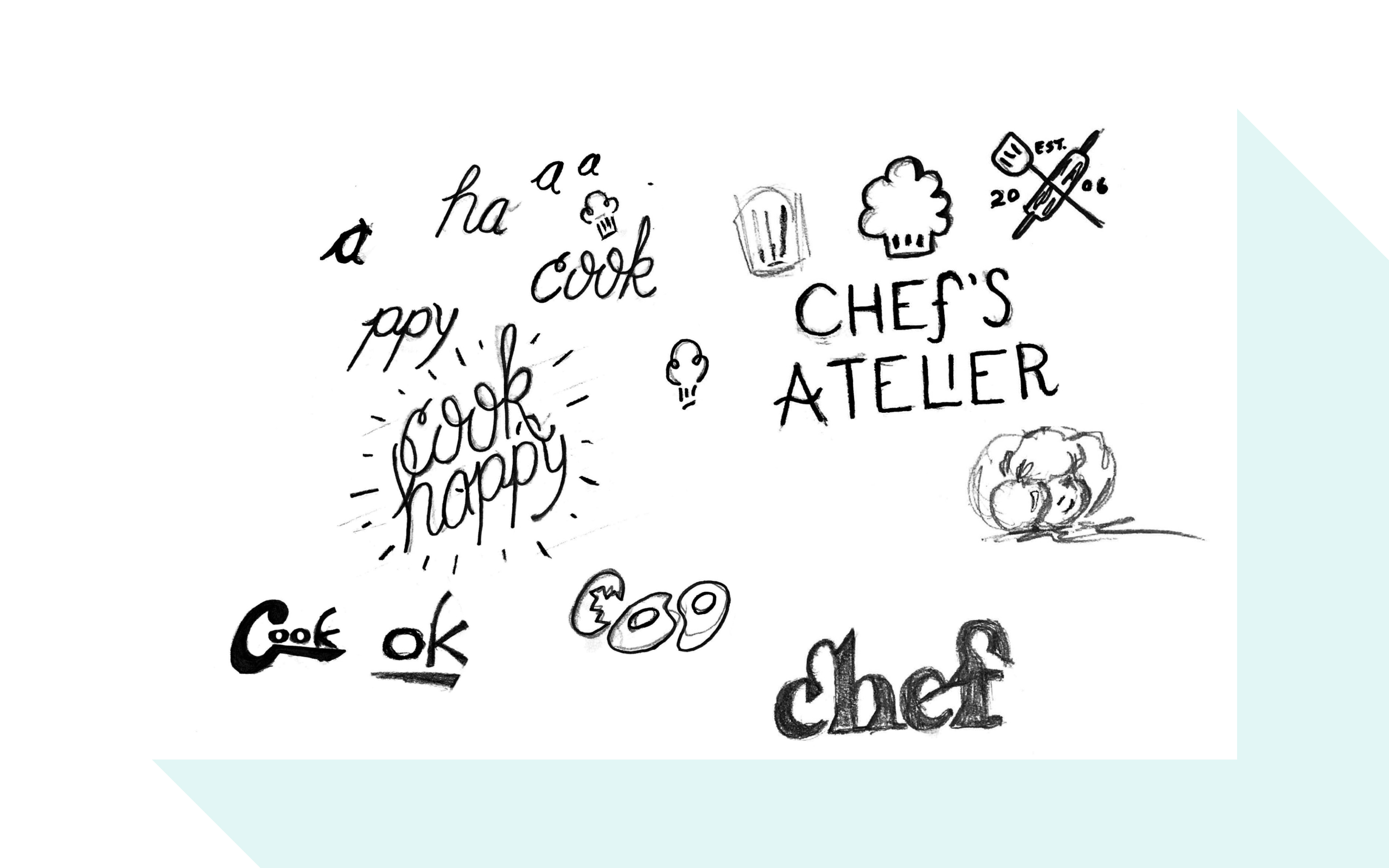 Initial logo sketches